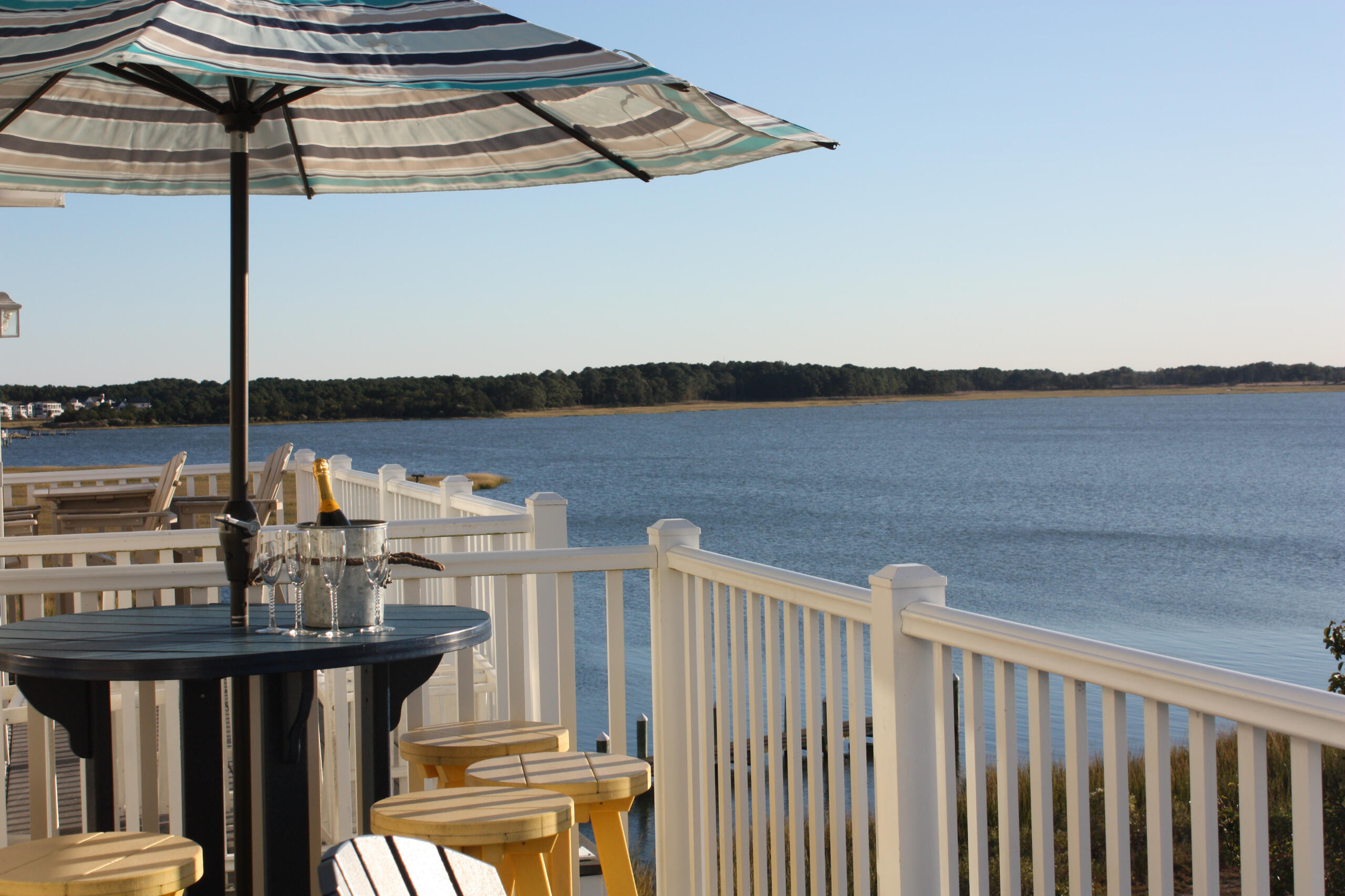 Beach Cove Bliss deck view Beach Cove Bliss view 1