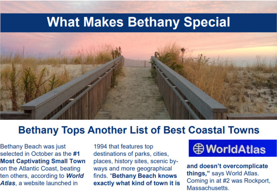What makes Bethany special Bethany tops list of best coastal towns